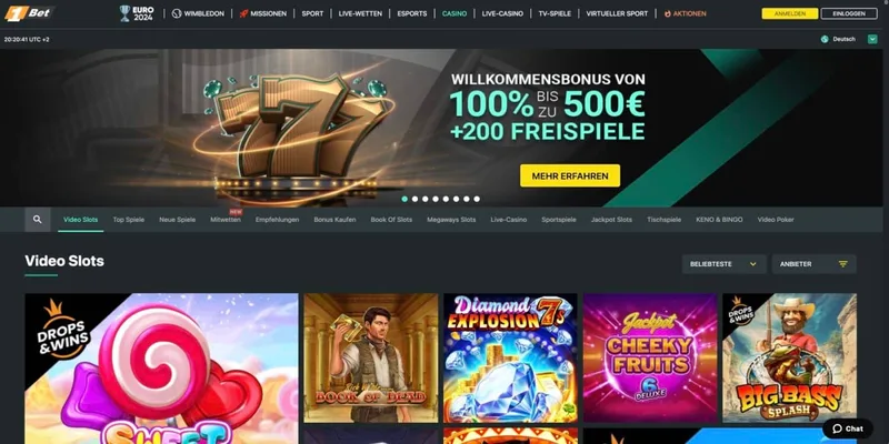 1bet Casino Bonus