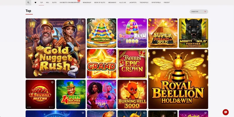 DachBet Casino alle Spiele