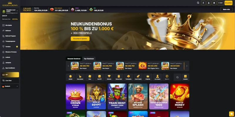Golden Crown Casino Bonus