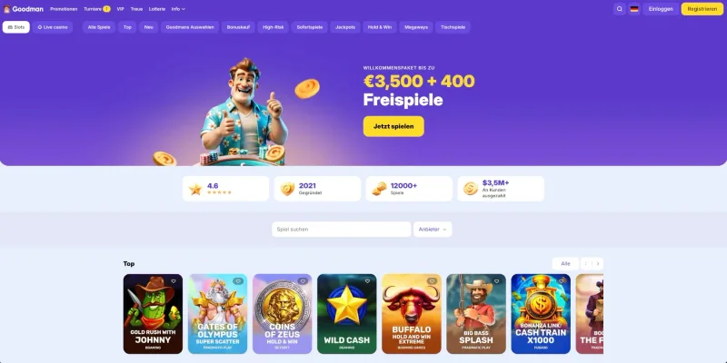 Goodman Casino Bonus