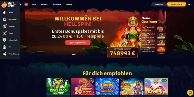 Hell Spin Casino Bonus