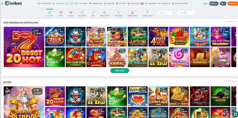 Ivibet Casino Alle Spiele
