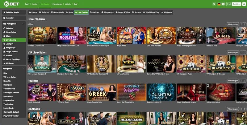 Live-Casino im LSBet Casino