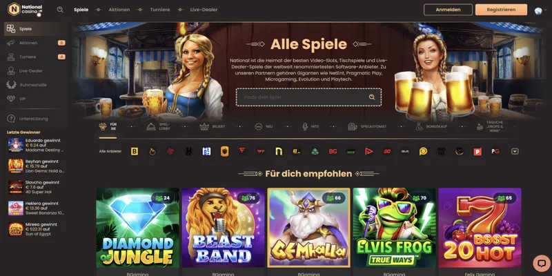 National Casino Alle Spiele
