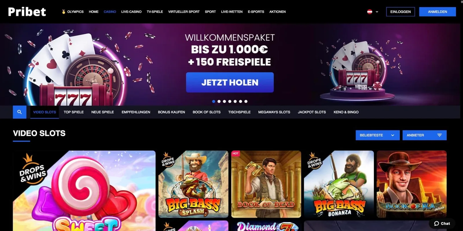 Pribet Casino Lobby