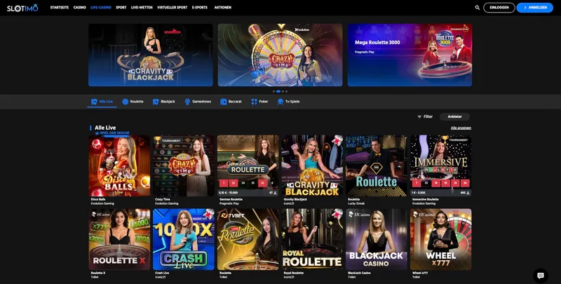 Slotimo Live-Casino