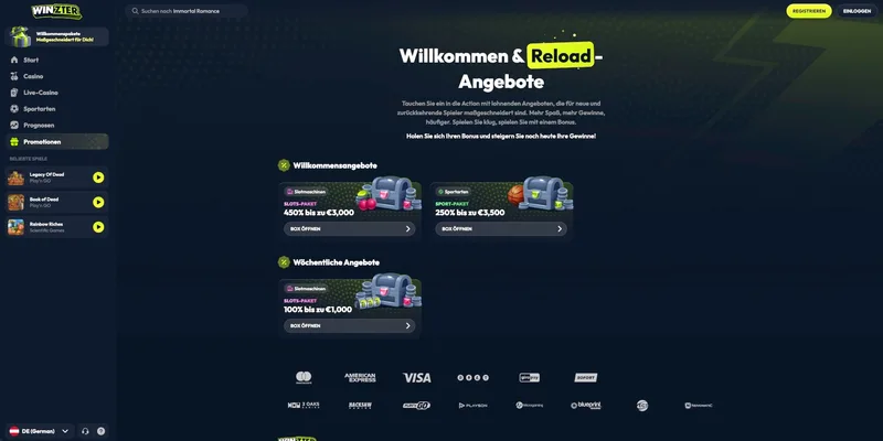 Winzter Casino Aktionen